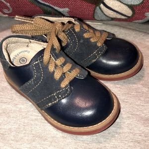 Navy blue boys shoes